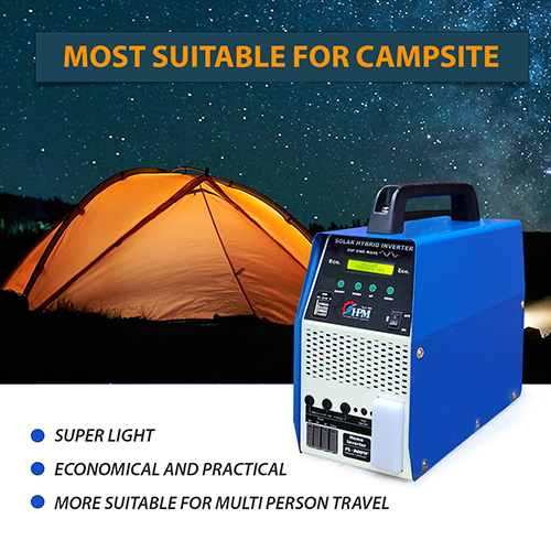 60Ah, 1 KVA Solar Home Inverter, with In-built Lithium Battery, Portable, Model: PL-900W-ECO